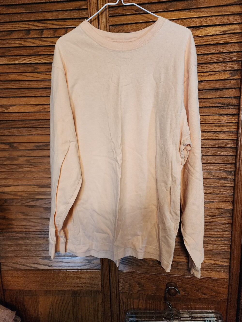 Carharrt Peach Mens Long Sleeve Tshirt Size Medium Loose Fit